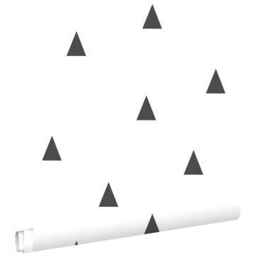 tapet grafiska trianglar svart och vitt