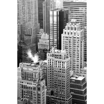 fototapet skyskrapor svart och vitt